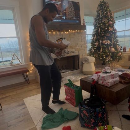 First Christmas at Powder Branch Farm — photo from the Bob Brown House