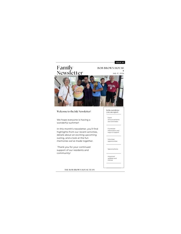 July 2026 newsletter cover